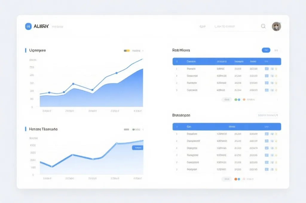 趋势图与表格展示